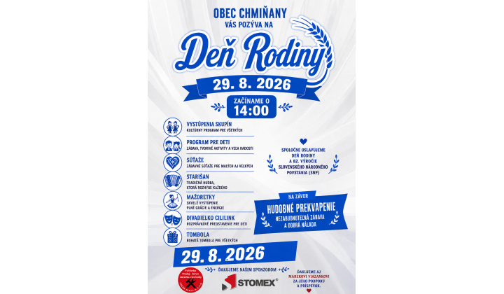 Fotka pre článok 29.8.2026 Deň rodiny
