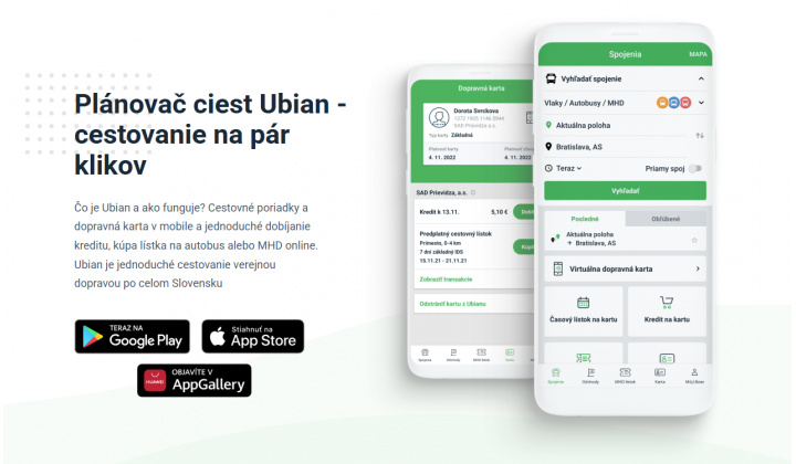 Fotka pre článok Aplikácia Ubian ponúka zľavnené cestovné. Prešov 1,4€