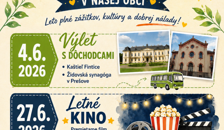 Aktuality / Kultúrne podujatia na leto 2026  - foto