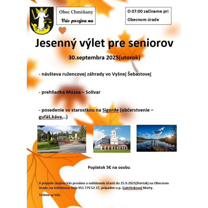 Menšia fotka pre článok Jesenný výlet pre seniorov