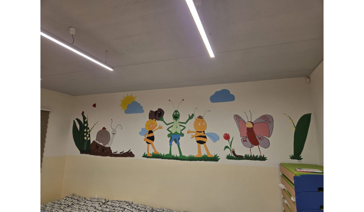 Fotka pre článok Nové maľby v našej materskej škole 