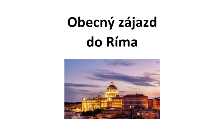 Fotka pre článok Obecný zájazd do Ríma