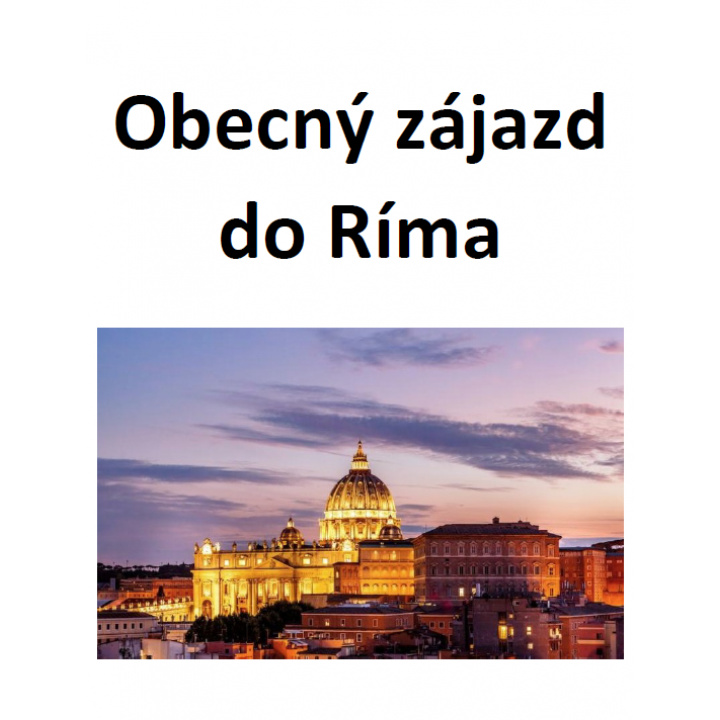 Menšia fotka pre článok Obecný zájazd do Ríma