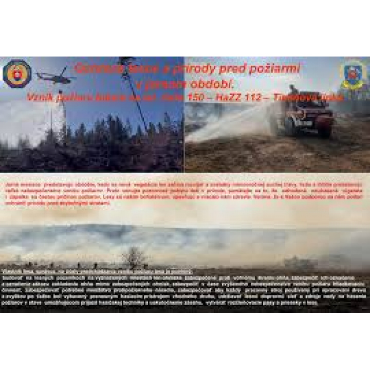 Menšia fotka pre článok Ochrana lesov a prírody pred požiarmi v jarnom období