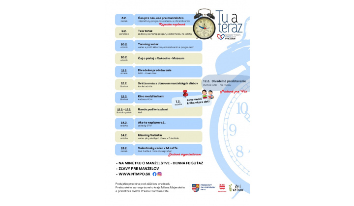 Fotka pre článok Pozvánka na podujatia Národného týždňa manželstva 2026 v Prešove